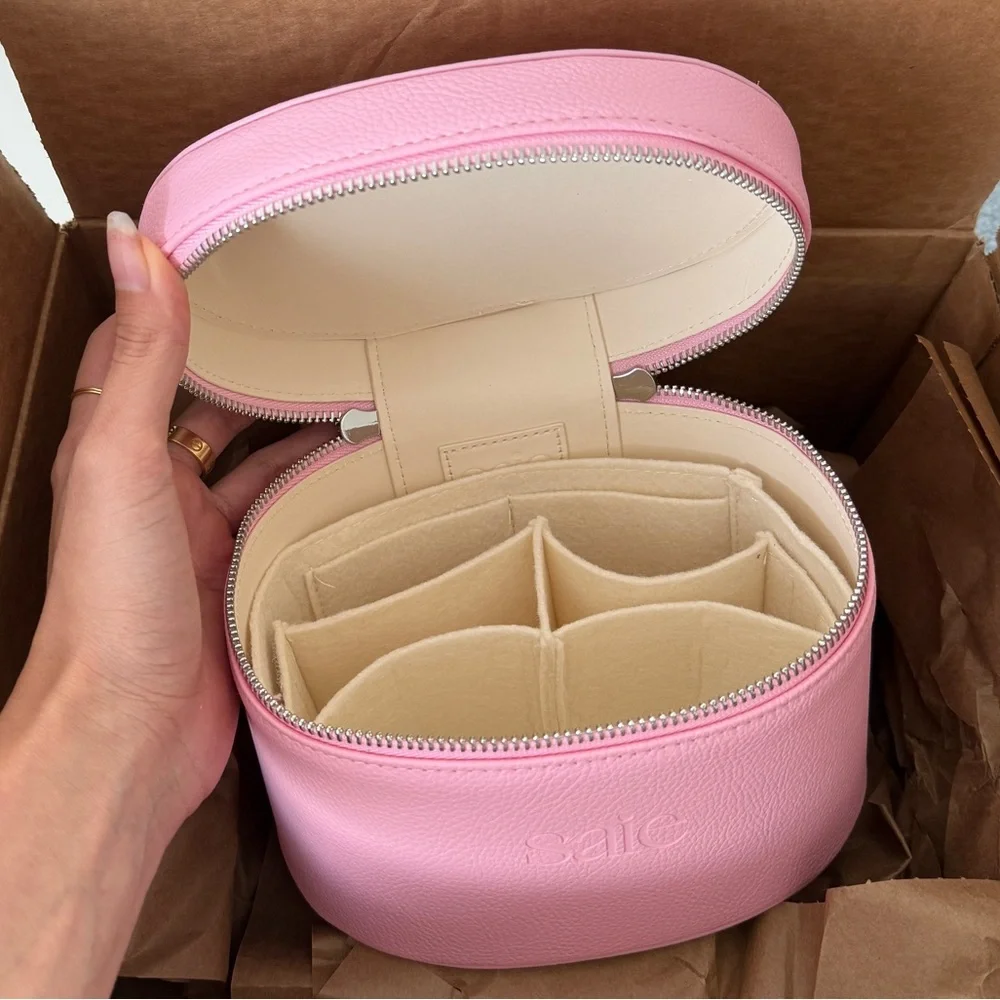 NEW Saie Pink Mini Vanity Case